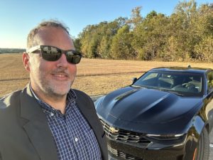 Driving a Camaro through Mississippi.